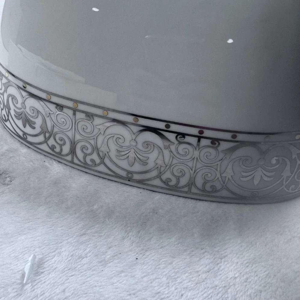 Lenox Windsor Gold Square Serving‎ Bowl Bone China White Gold Scroll Band
